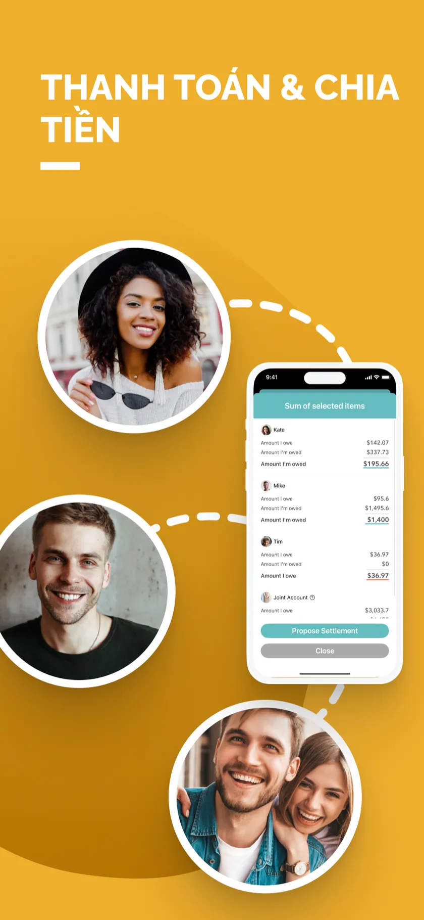 Chia chi tiêu và quyết toán giữa các thành viên